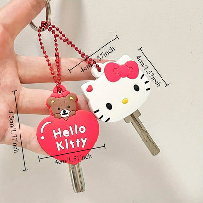 Hello Kitty Silicone Key Cover Keychain