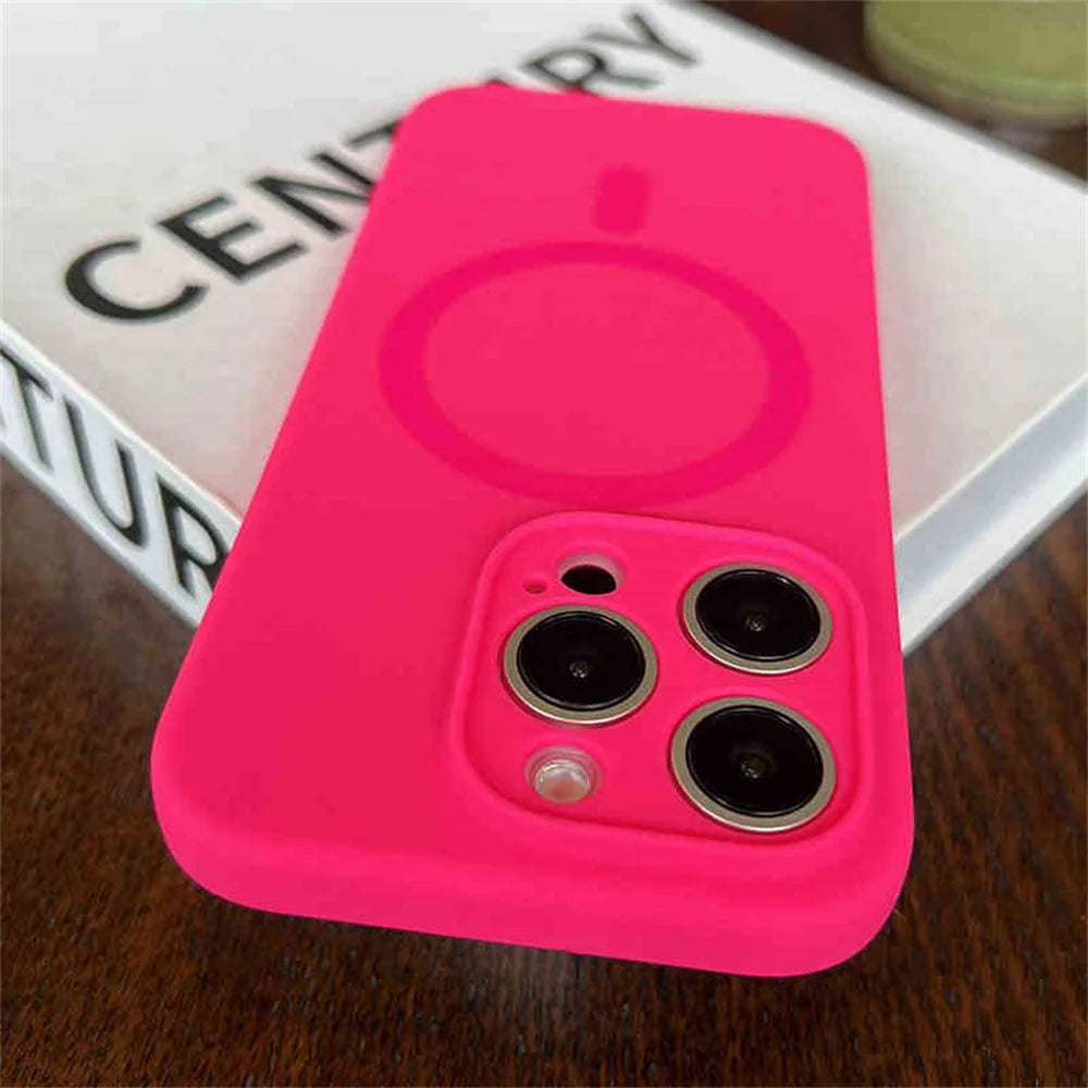 MagSafe Liquid Silicone iPhone Case – Magnetic Slim Cover iPhone 13 14 15 16 17