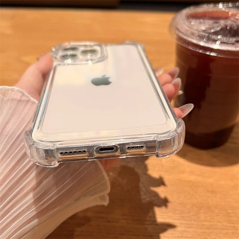 Clear Shockproof iPhone Case – Acrylic, iPhone 11 to 17 Series