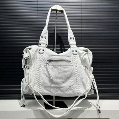 Ladies' Fashion Y2K Street Hot Girl Motorcycle Tote Bag
