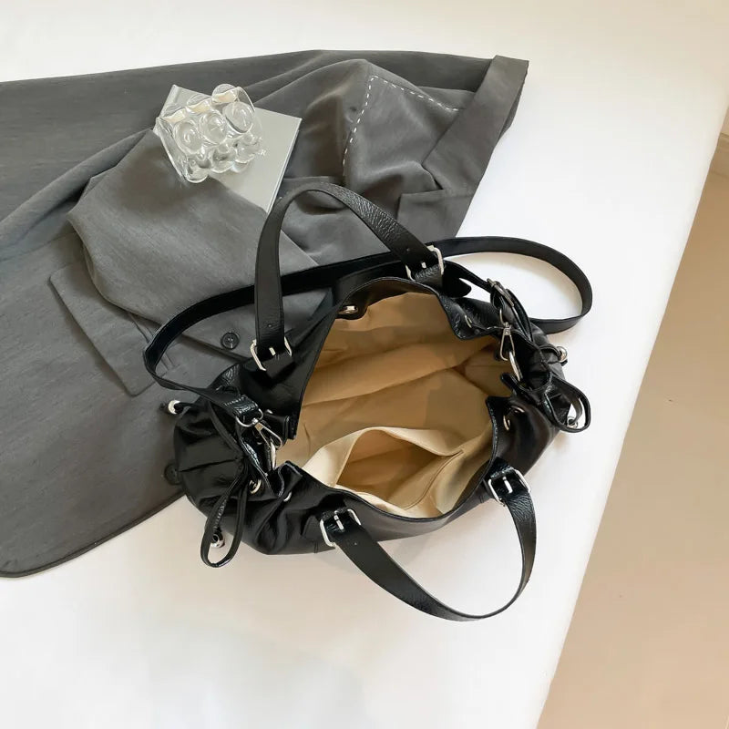PU Leather Pillow Shoulder Bag – Women's Korean Crossbody Handbag