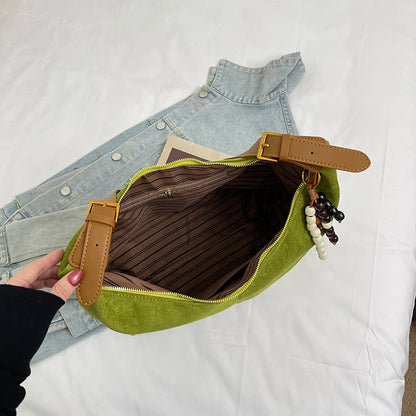 Winter Small Suede Trend Brand Solid Color Shoulder Bags