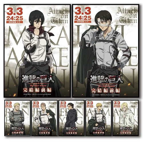 Attack on Titan Final Season Poster – Anime Canvas Wall Art
