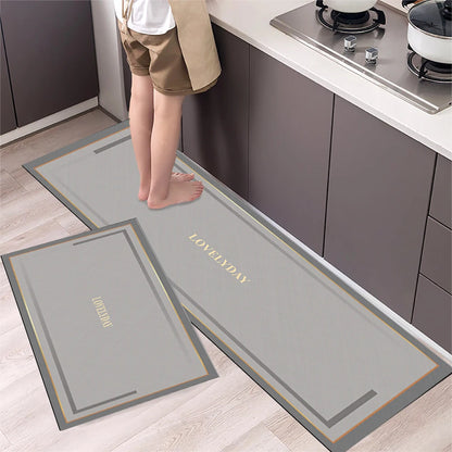 Non-Slip Kitchen Floor Mat – Crystal Velvet 2-Piece Runner Set