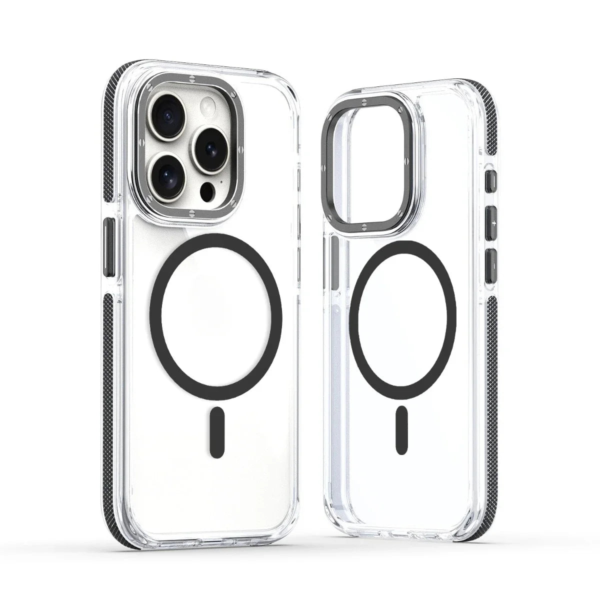 MagSafe Clear Phone Case for iPhone 15 14 13 12 Pro Max Plus – Shockproof Magnetic Cover
