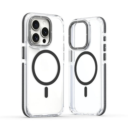 MagSafe Clear Phone Case for iPhone 15 14 13 12 Pro Max Plus – Shockproof Magnetic Cover