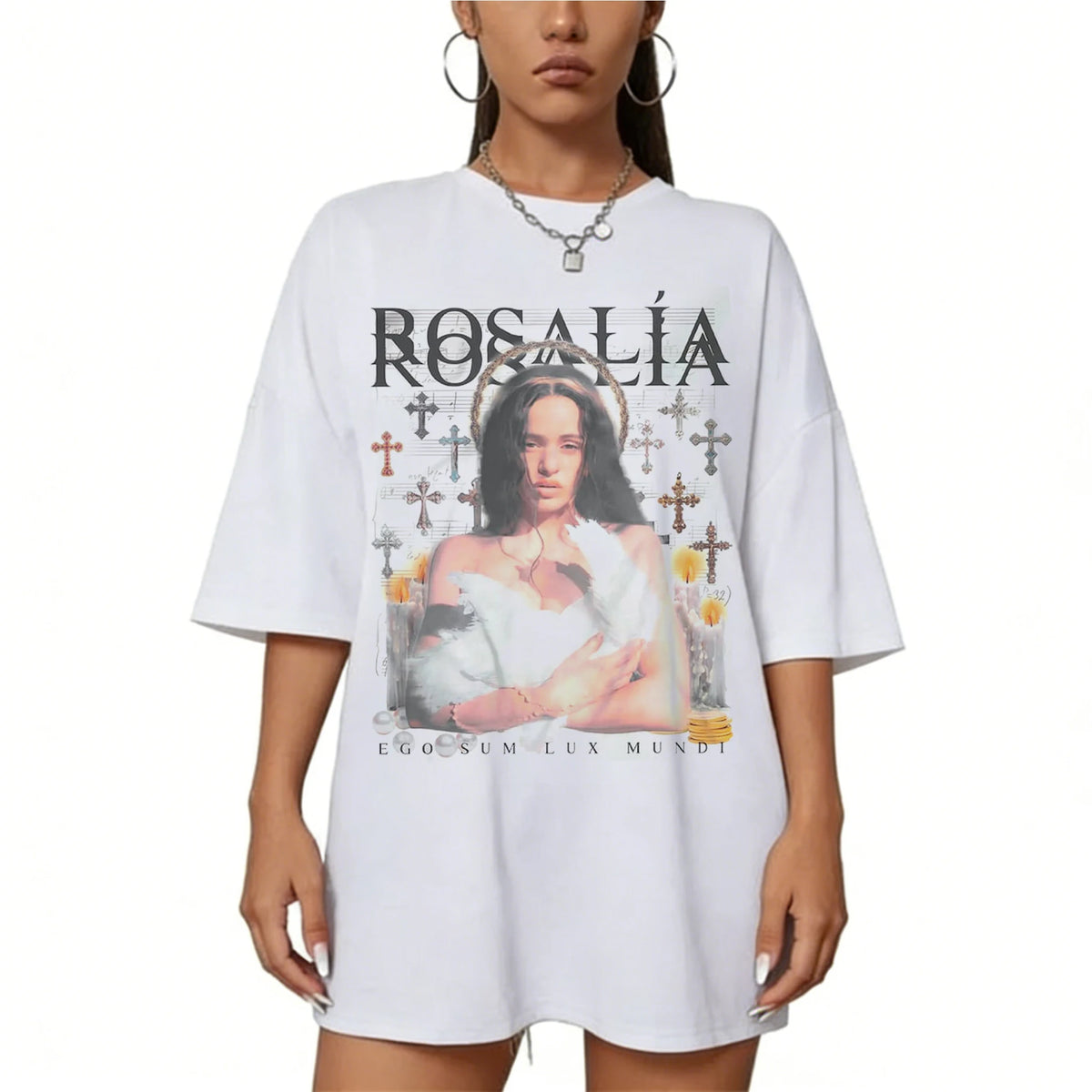 Rosalia Lux Tour Vintage Graphic T-Shirt – Retro Fan Tee