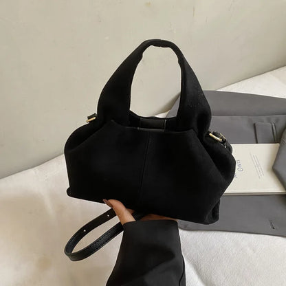 French Cloud Dumpling Bags Brand Design Frosted New Fashion Handbag