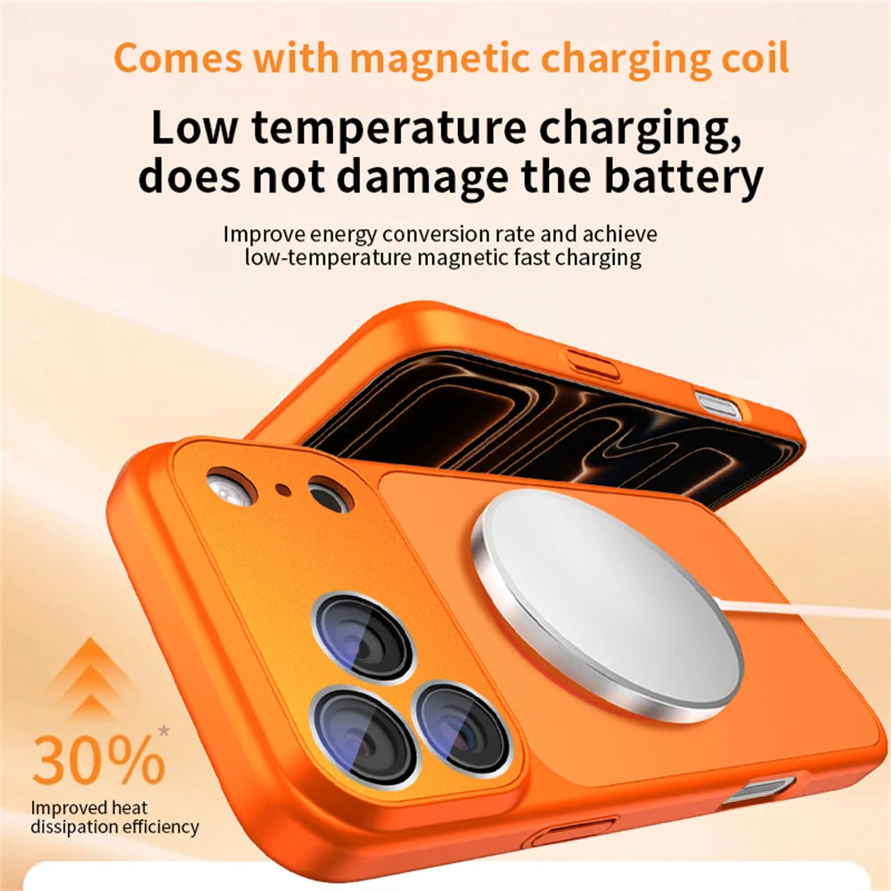 MagSafe Liquid Silicone iPhone Case with Lens Filter – iPhone 13 to 17 Series