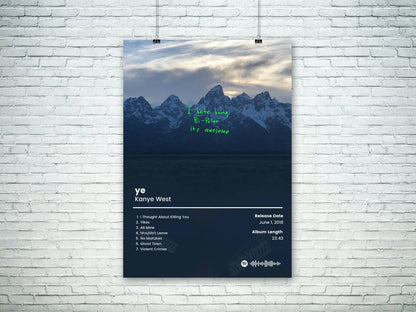 Hip Hop Music Album Poster – Canvas Wall Art Print