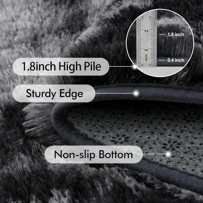 Soft Fluffy Area Rug – Non-Slip Shaggy Rug for Living Room & Bedroom
