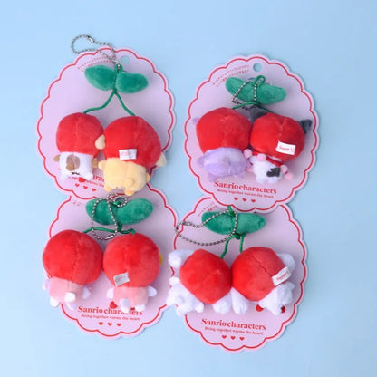 Sanrio Cherry Plush Keychain Pendant
