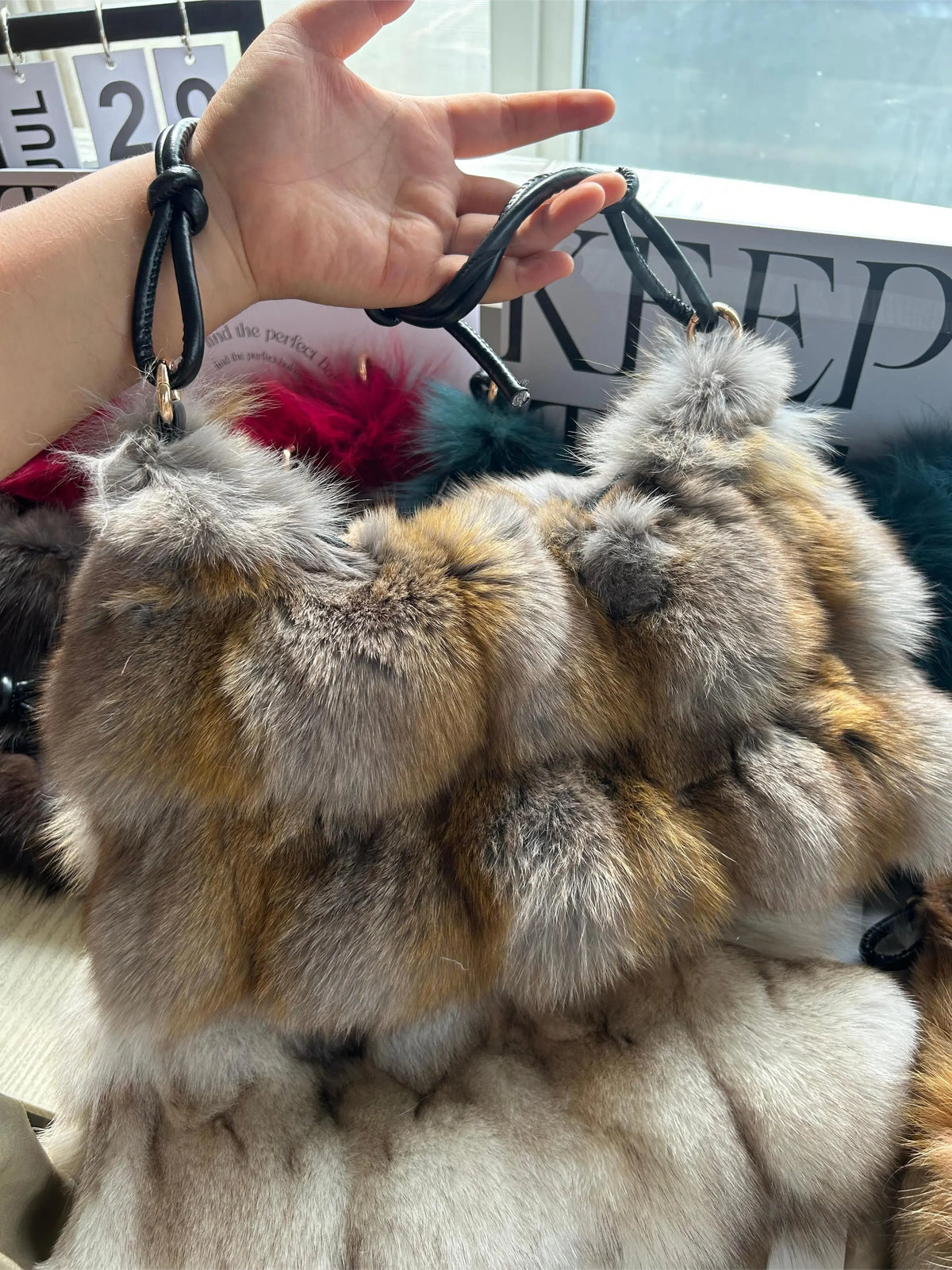 Fluffy Fur Shoulder Bag for Women – Luxury Handbag & Purse