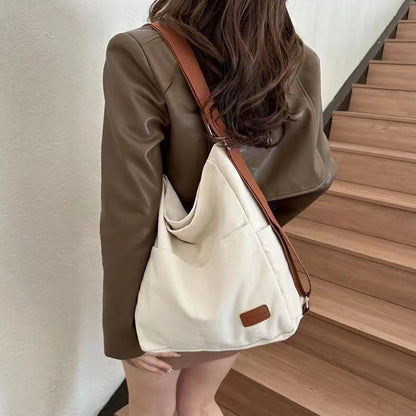 Large Capacity Canvas Commuting Crossbody Tote Bag