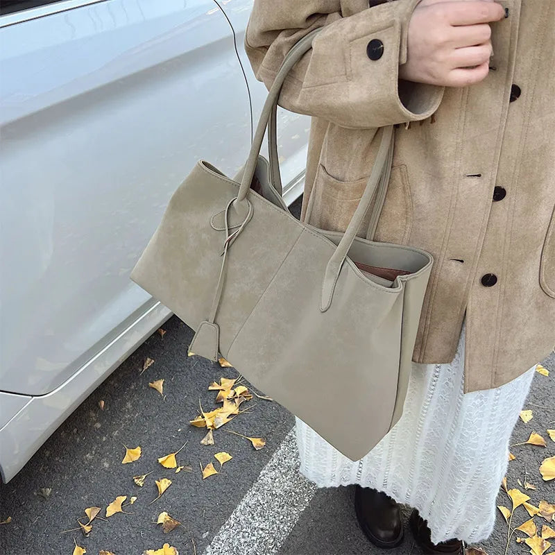Vintage Casual Tote Bag New Large-capacity Handbag