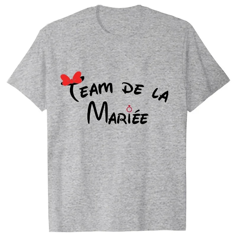 Bachelorette Party T-Shirt Team Bride Squad Women Wedding Tee