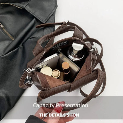 PU Square Compact Shoulder and Crossbody Bags