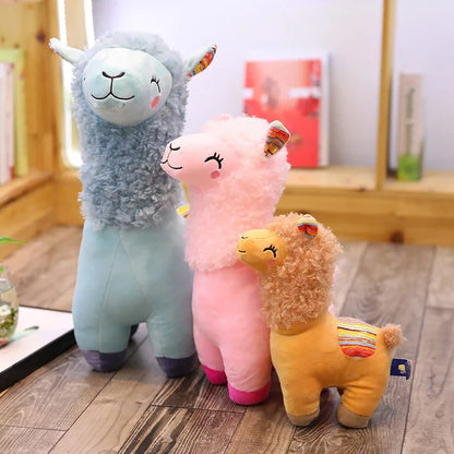 Smile Alpaca Llama Plush Pillow 25cm