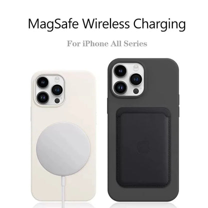 Liquid Silicone MagSafe Case for iPhone 17 16 15 14 13 12 Series