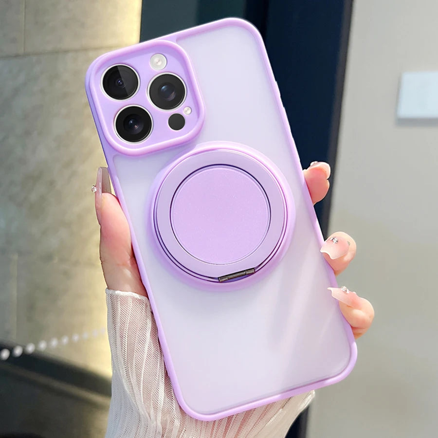 Magnetic Ring iPhone Case with Kickstand – iPhone 11 to 17 & Air