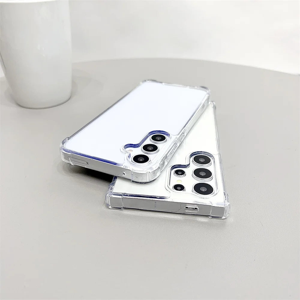 Clear Anti-Yellowing Samsung Galaxy Case – S20 to S25 & A Series