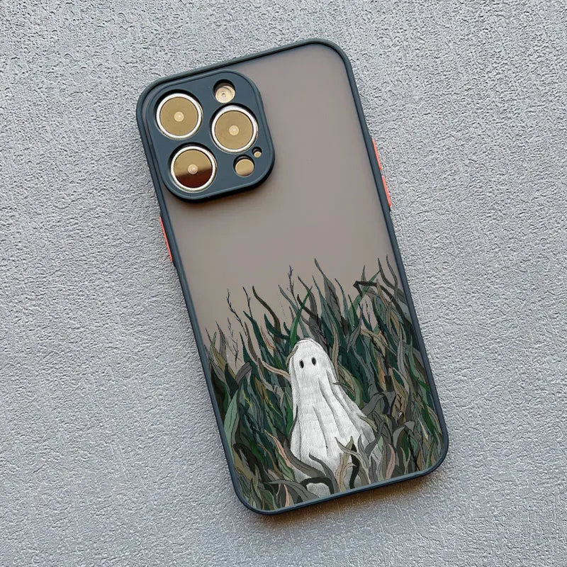 Ghost iPhone Case – Shockproof Cute Strawberry Garden Design