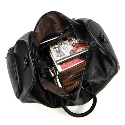 Genuine Leather Duffle Bag for Men – Travel & Weekender