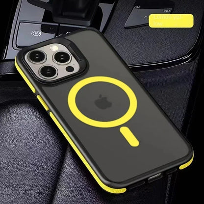 MagSafe Matte Translucent Armor iPhone Case – Shockproof, Multi-Model
