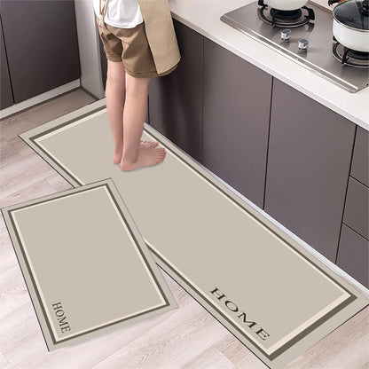 Non-Slip Kitchen Floor Mat – Crystal Velvet 2-Piece Runner Set