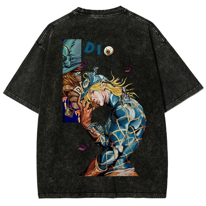 JoJo's Bizarre Adventure Diego Brando Washed Graphic T-Shirt