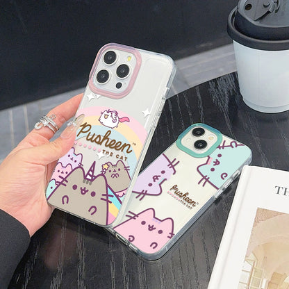 Pusheen Cat Donut Clear Case – Xiaomi 15 / 14 / 13 / 12 / 11 / Poco F7 / X7 / X6