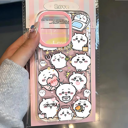 Kawaii Anime Cherry Blossom iPhone Case – Cute Cartoon Animals