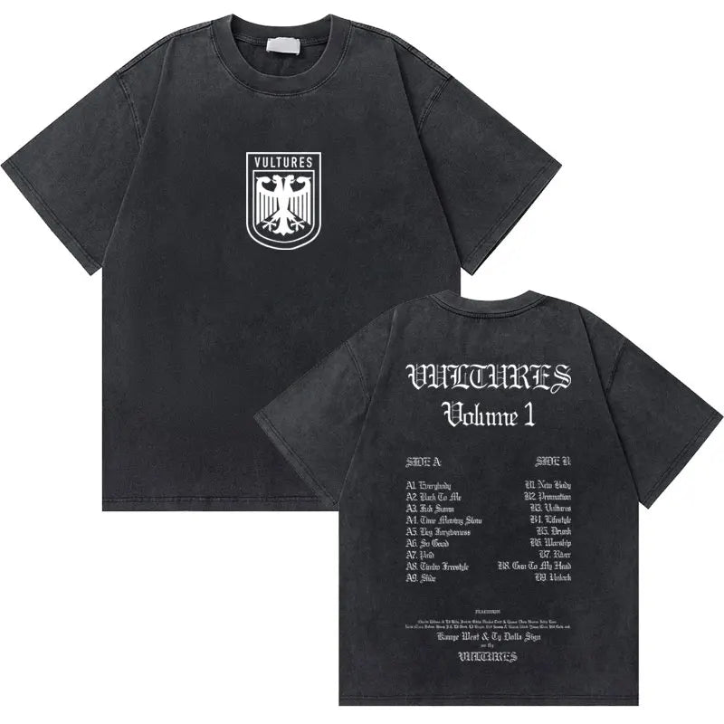 College Dropout Bear Graphic T-Shirt – Washed Vintage Streetwear Tee