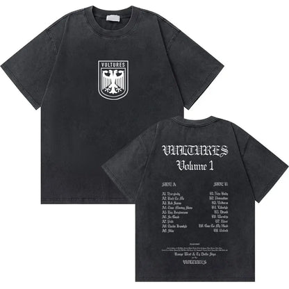 College Dropout Bear Graphic T-Shirt – Washed Vintage Streetwear Tee