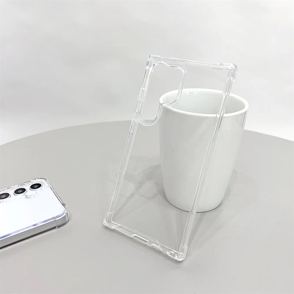 Clear Anti-Yellowing Samsung Galaxy Case – S20 to S25 & A Series