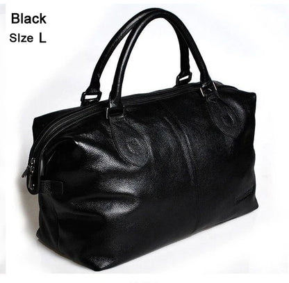 Genuine Leather Duffle Bag – Men's & Women's Travel Bag