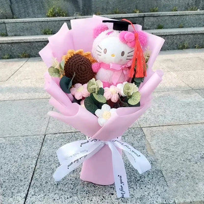 Hello Kitty Plush Bouquet Rose Flower Gift