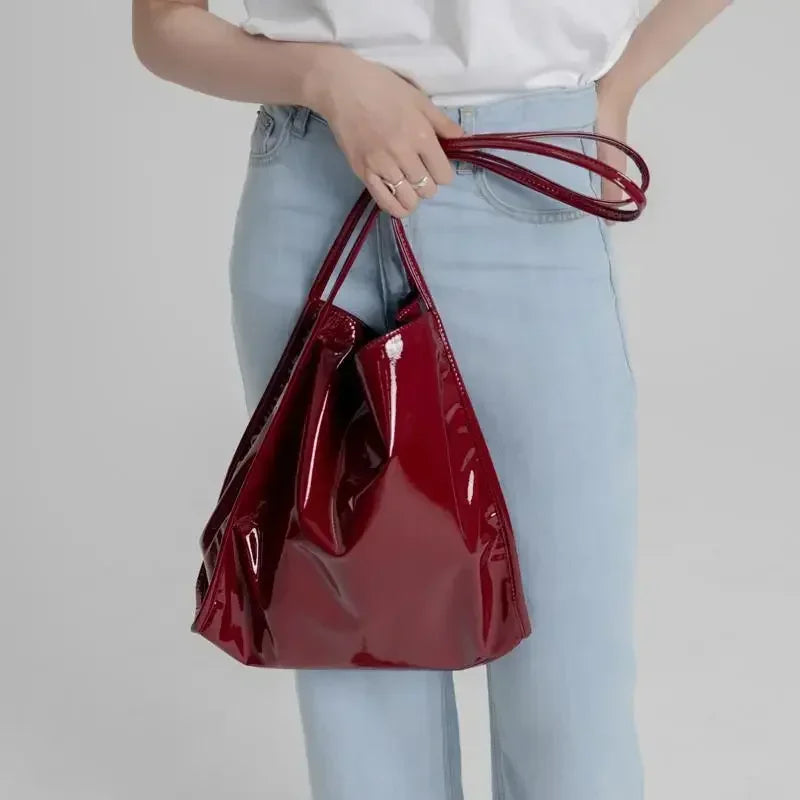 Fashion Patent Leather Women Shoulder Bags