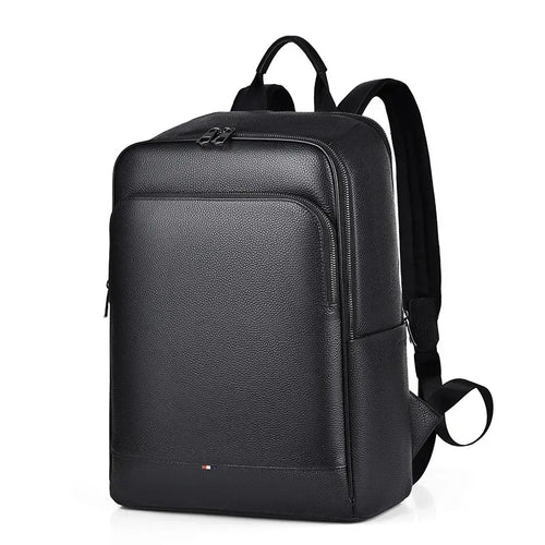 Genuine Leather Men's Backpack – 15.6 Inch Laptop Bag