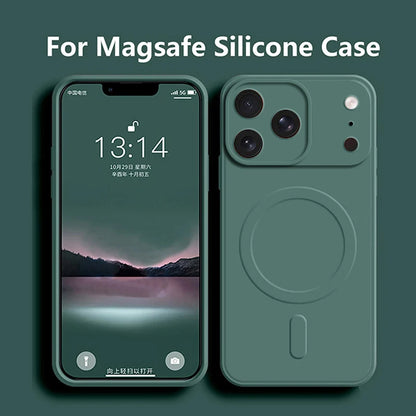 MagSafe Magnetic Liquid Silicone iPhone Case – iPhone 11 to 17 Series