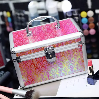 Aluminum Makeup Case with Lock – Professional Cosmetic Box