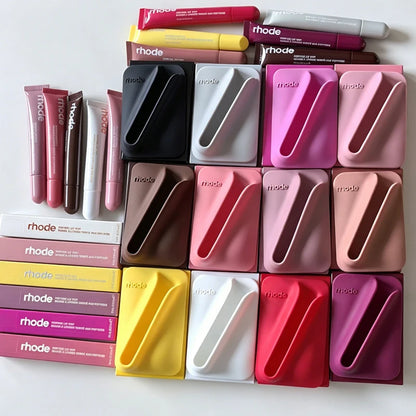 Rhode Magnetic Snap-On Lip Gloss Holder Phone Case for iPhone 17 16 15 Pro Max