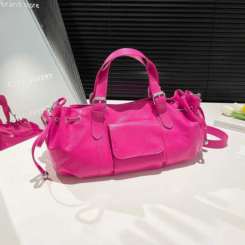 PU Leather Pillow Shoulder Bag – Women's Korean Crossbody Handbag