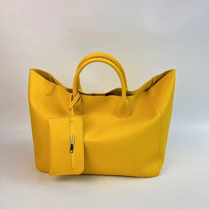Vegan Leather Oversized Large Capacity Shopping Bag