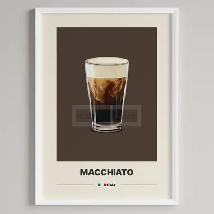 Italian Coffee Minimalist Poster | Cappuccino Espresso Latte Wall Art Print