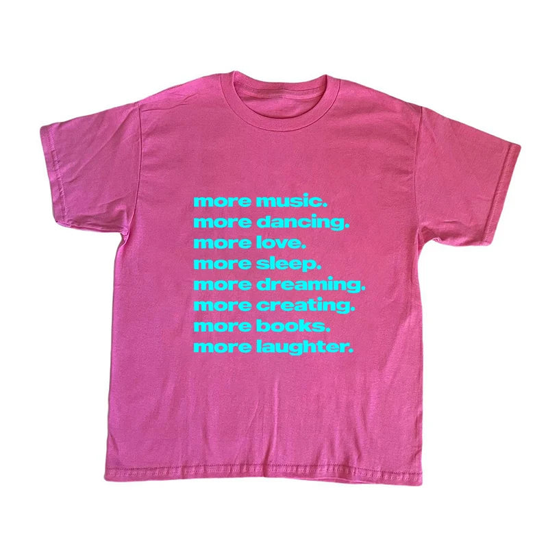 Streetwear Letter Print Cotton T-Shirt – Y2K Harajuku Hip Hop Graphic Tee