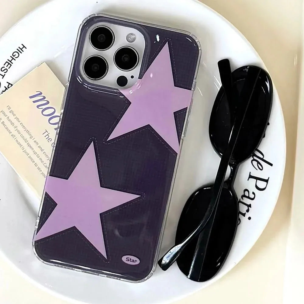 Korean Y2K Star Phone Case for Xiaomi Redmi Note Series
