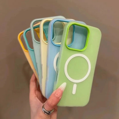 MagSafe iPhone Case – Candy Color 2-in-1 Magnetic Cover