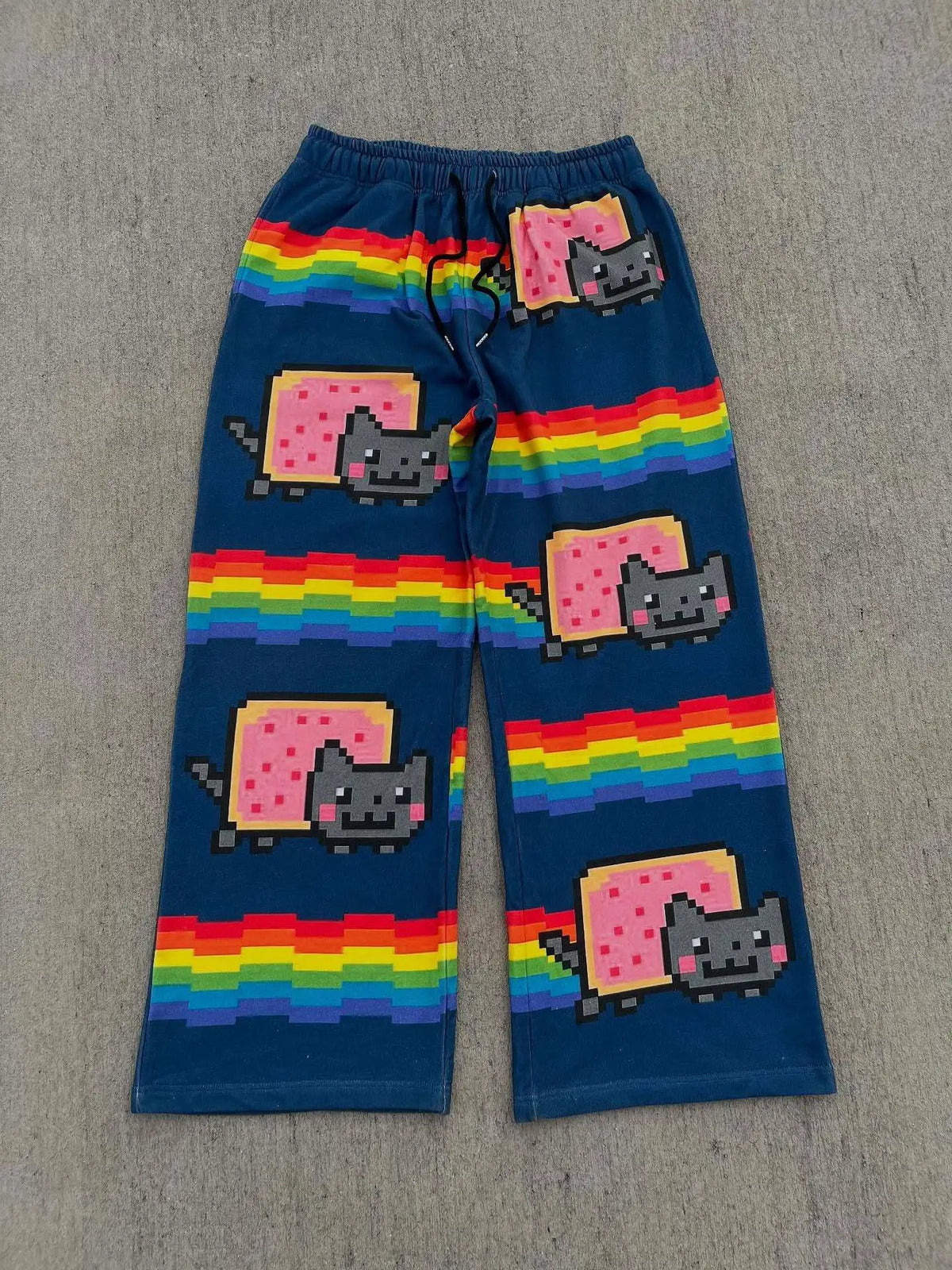 Nyan Cat Baggy Sweatpants Y2K Streetwear Hip Hop Graphic Pants