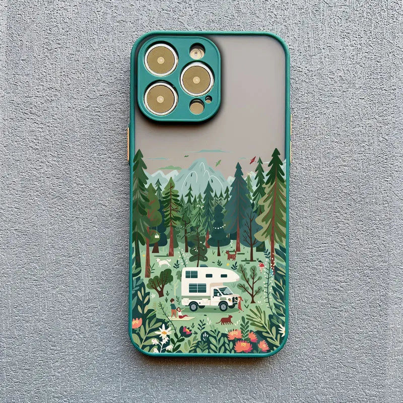 Forest Camping Landscape iPhone Case – All Models